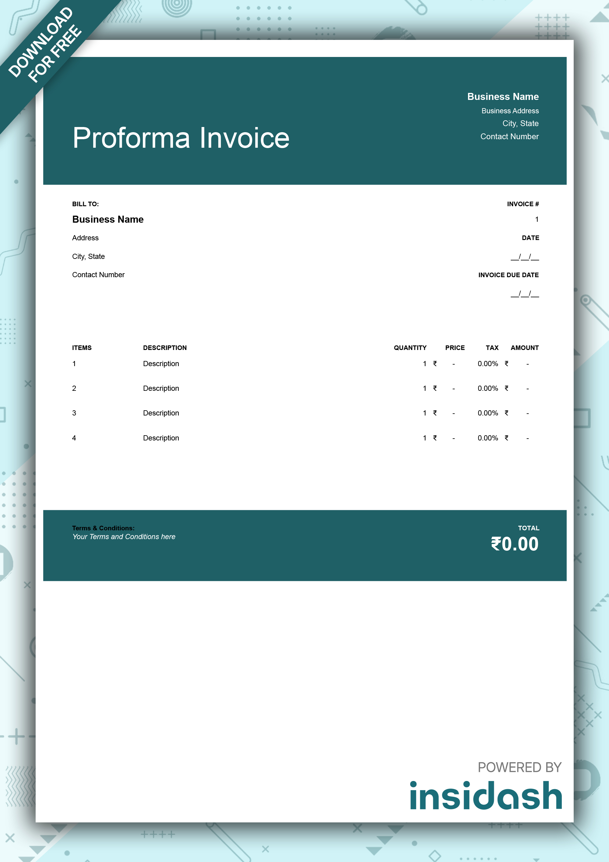 Proforma Invoice